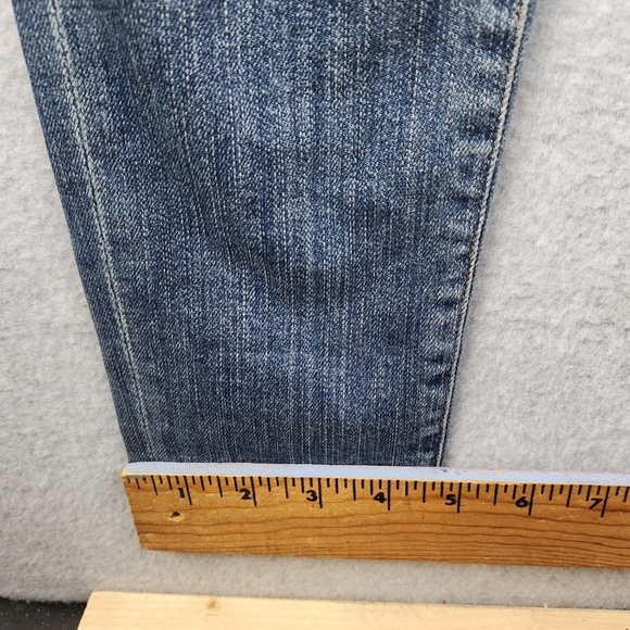 AGOLDE Jeans Womens 26 Blue Denim Medium Wash Distressed Stretch Made in USA - Picture 9 of 15